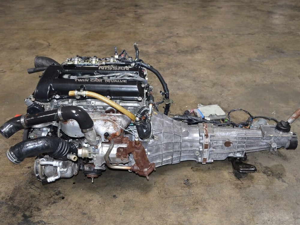 JDM NISSAN SR20DET BLACK TOP S13 FULL SWAP 2.0L TURBO 5 SPEED TRANS ECU HARNESS